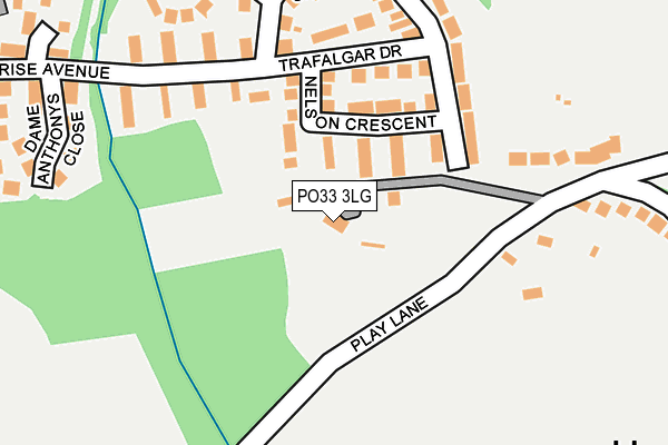 PO33 3LG map - OS OpenMap – Local (Ordnance Survey) PO33 3LG map - OS OpenMap – Local (Ordnance Survey)