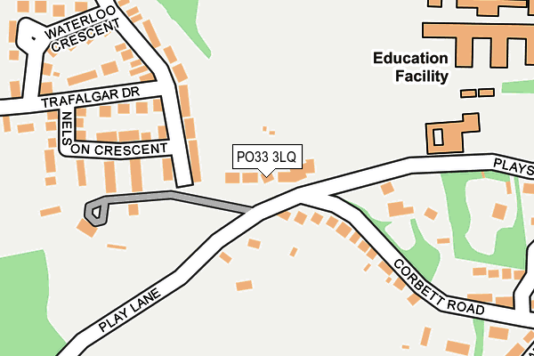 PO33 3LQ map - OS OpenMap – Local (Ordnance Survey) PO33 3LQ map - OS OpenMap – Local (Ordnance Survey)