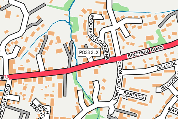 PO33 3LX map - OS OpenMap – Local (Ordnance Survey) PO33 3LX map - OS OpenMap – Local (Ordnance Survey)