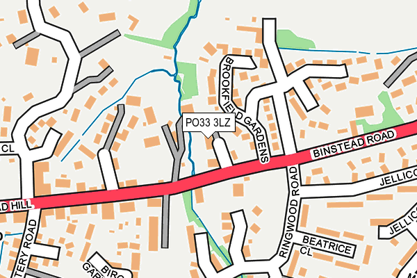PO33 3LZ map - OS OpenMap – Local (Ordnance Survey)