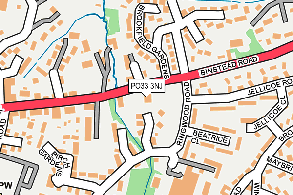 PO33 3NJ map - OS OpenMap – Local (Ordnance Survey) PO33 3NJ map - OS OpenMap – Local (Ordnance Survey)