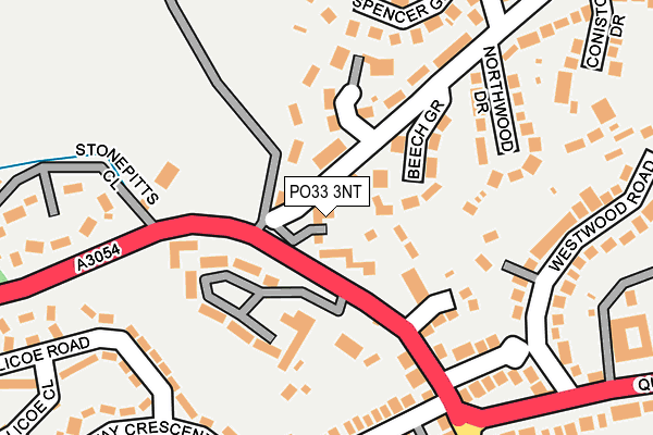 PO33 3NT map - OS OpenMap – Local (Ordnance Survey) PO33 3NT map - OS OpenMap – Local (Ordnance Survey)