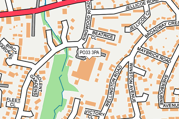 PO33 3PA map - OS OpenMap – Local (Ordnance Survey) PO33 3PA map - OS OpenMap – Local (Ordnance Survey)