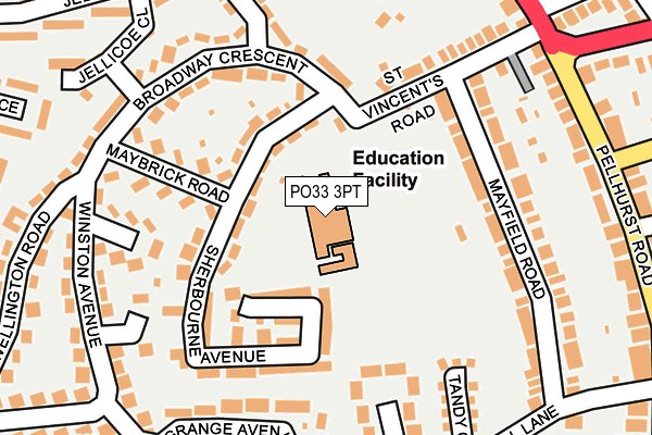 PO33 3PT map - OS OpenMap – Local (Ordnance Survey) PO33 3PT map - OS OpenMap – Local (Ordnance Survey)