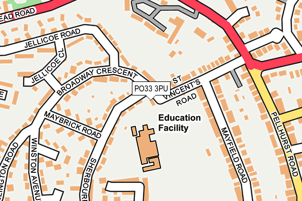 PO33 3PU map - OS OpenMap – Local (Ordnance Survey) PO33 3PU map - OS OpenMap – Local (Ordnance Survey)