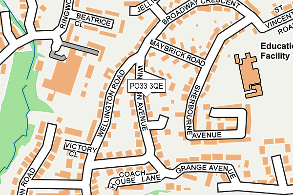 PO33 3QE map - OS OpenMap – Local (Ordnance Survey) PO33 3QE map - OS OpenMap – Local (Ordnance Survey)