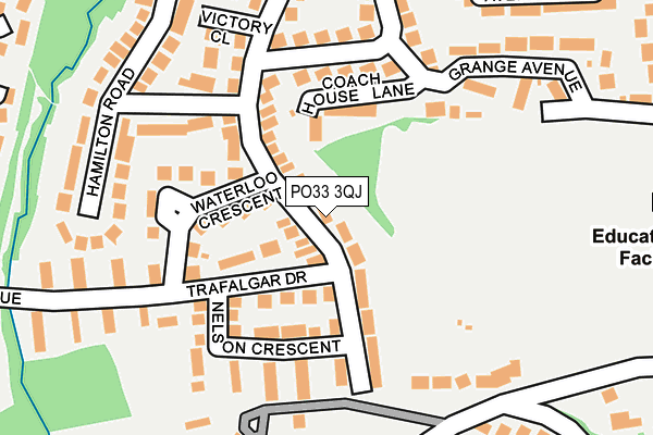 PO33 3QJ map - OS OpenMap – Local (Ordnance Survey) PO33 3QJ map - OS OpenMap – Local (Ordnance Survey)