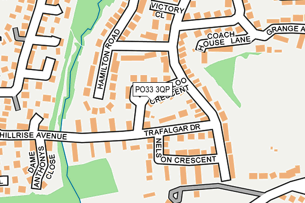 PO33 3QP map - OS OpenMap – Local (Ordnance Survey) PO33 3QP map - OS OpenMap – Local (Ordnance Survey)