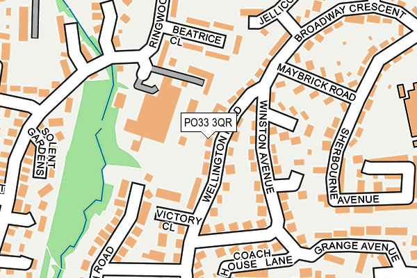 PO33 3QR map - OS OpenMap – Local (Ordnance Survey) PO33 3QR map - OS OpenMap – Local (Ordnance Survey)