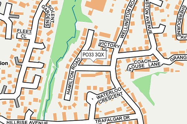 PO33 3QX map - OS OpenMap – Local (Ordnance Survey) PO33 3QX map - OS OpenMap – Local (Ordnance Survey)
