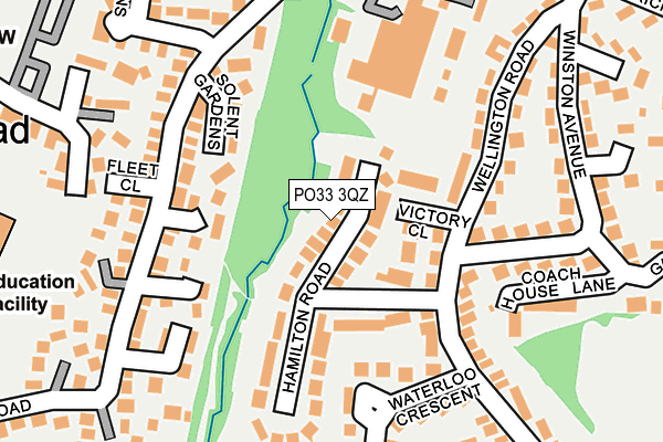 PO33 3QZ map - OS OpenMap – Local (Ordnance Survey) PO33 3QZ map - OS OpenMap – Local (Ordnance Survey)