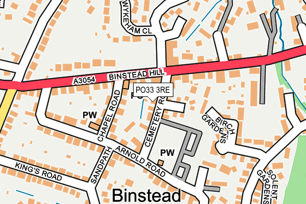 PO33 3RE map - OS OpenMap – Local (Ordnance Survey) PO33 3RE map - OS OpenMap – Local (Ordnance Survey)