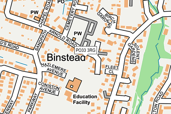 PO33 3RG map - OS OpenMap – Local (Ordnance Survey) PO33 3RG map - OS OpenMap – Local (Ordnance Survey)