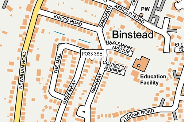 PO33 3SE map - OS OpenMap – Local (Ordnance Survey) PO33 3SE map - OS OpenMap – Local (Ordnance Survey)