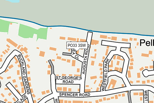 PO33 3SW map - OS OpenMap – Local (Ordnance Survey) PO33 3SW map - OS OpenMap – Local (Ordnance Survey)