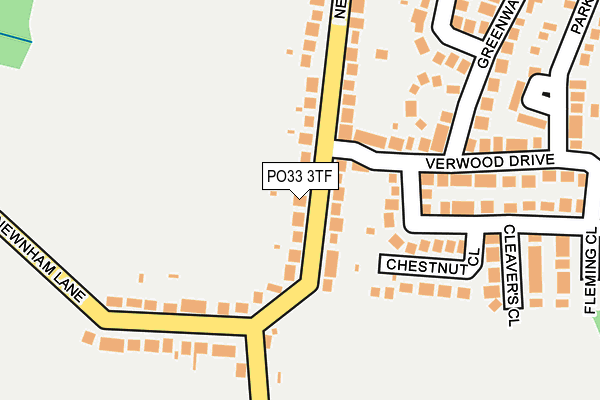 PO33 3TF map - OS OpenMap – Local (Ordnance Survey) PO33 3TF map - OS OpenMap – Local (Ordnance Survey)