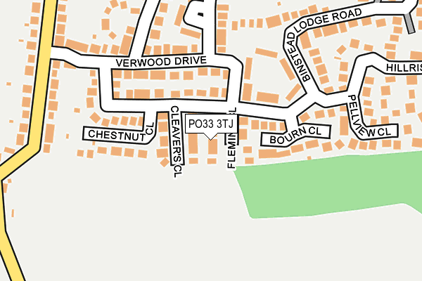 PO33 3TJ map - OS OpenMap – Local (Ordnance Survey) PO33 3TJ map - OS OpenMap – Local (Ordnance Survey)