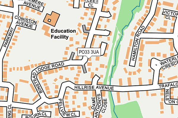 PO33 3UA map - OS OpenMap – Local (Ordnance Survey) PO33 3UA map - OS OpenMap – Local (Ordnance Survey)