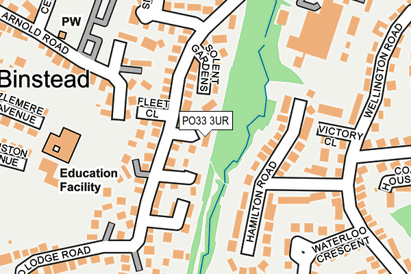 PO33 3UR map - OS OpenMap – Local (Ordnance Survey) PO33 3UR map - OS OpenMap – Local (Ordnance Survey)