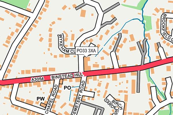PO33 3XA map - OS OpenMap – Local (Ordnance Survey) PO33 3XA map - OS OpenMap – Local (Ordnance Survey)