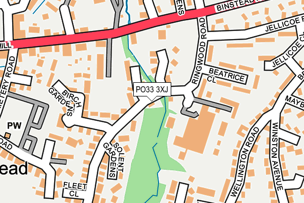 PO33 3XJ map - OS OpenMap – Local (Ordnance Survey) PO33 3XJ map - OS OpenMap – Local (Ordnance Survey)