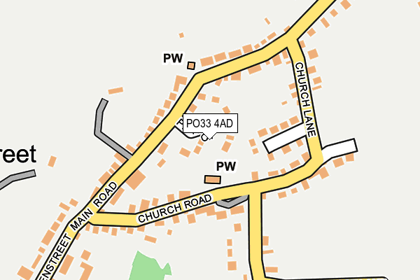 PO33 4AD map - OS OpenMap – Local (Ordnance Survey) PO33 4AD map - OS OpenMap – Local (Ordnance Survey)