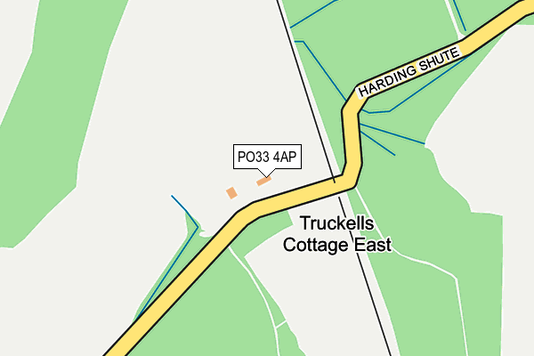 PO33 4AP map - OS OpenMap – Local (Ordnance Survey) PO33 4AP map - OS OpenMap – Local (Ordnance Survey)
