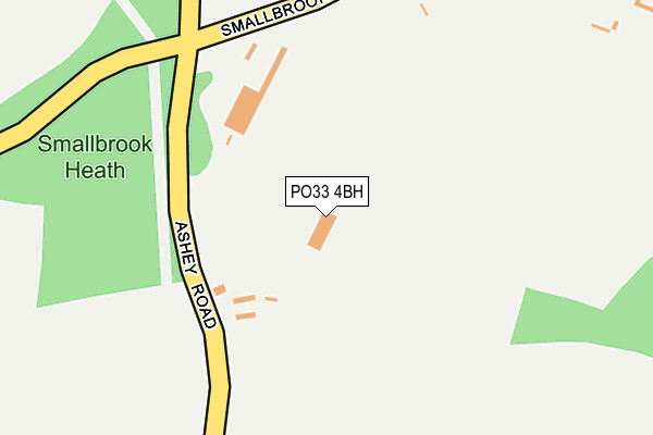 PO33 4BH map - OS OpenMap – Local (Ordnance Survey) PO33 4BH map - OS OpenMap – Local (Ordnance Survey)
