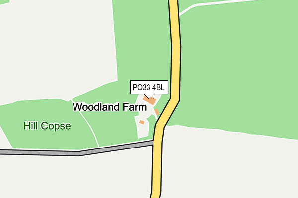 PO33 4BL map - OS OpenMap – Local (Ordnance Survey) PO33 4BL map - OS OpenMap – Local (Ordnance Survey)