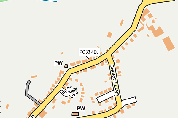 PO33 4DJ map - OS OpenMap – Local (Ordnance Survey) PO33 4DJ map - OS OpenMap – Local (Ordnance Survey)