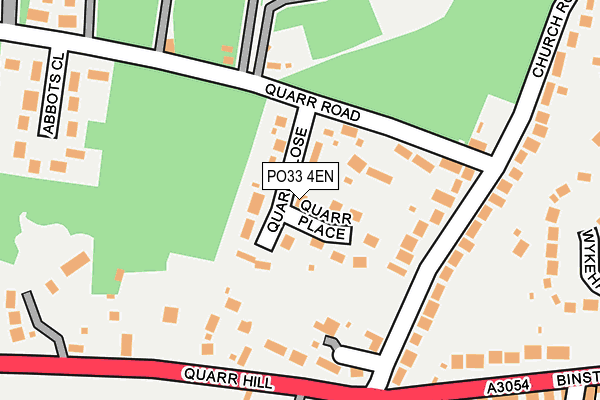 PO33 4EN map - OS OpenMap – Local (Ordnance Survey) PO33 4EN map - OS OpenMap – Local (Ordnance Survey)