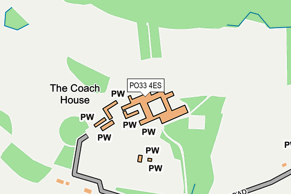 PO33 4ES map - OS OpenMap – Local (Ordnance Survey) PO33 4ES map - OS OpenMap – Local (Ordnance Survey)