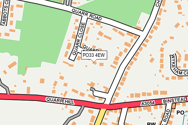 PO33 4EW map - OS OpenMap – Local (Ordnance Survey) PO33 4EW map - OS OpenMap – Local (Ordnance Survey)