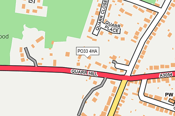 PO33 4HA map - OS OpenMap – Local (Ordnance Survey) PO33 4HA map - OS OpenMap – Local (Ordnance Survey)