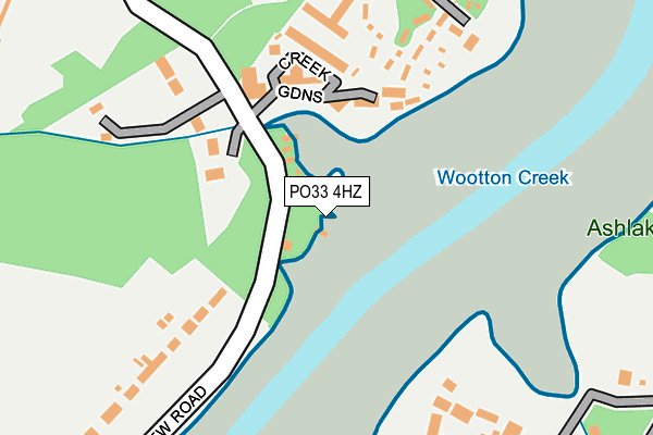 PO33 4HZ map - OS OpenMap – Local (Ordnance Survey) PO33 4HZ map - OS OpenMap – Local (Ordnance Survey)