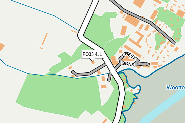 PO33 4JL map - OS OpenMap – Local (Ordnance Survey) PO33 4JL map - OS OpenMap – Local (Ordnance Survey)