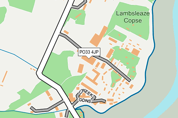 PO33 4JP map - OS OpenMap – Local (Ordnance Survey) PO33 4JP map - OS OpenMap – Local (Ordnance Survey)