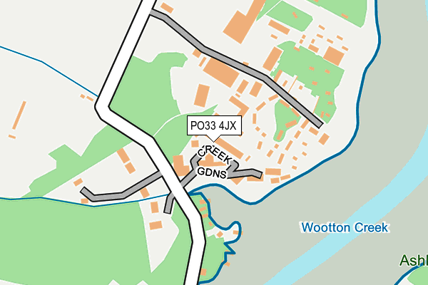 PO33 4JX map - OS OpenMap – Local (Ordnance Survey) PO33 4JX map - OS OpenMap – Local (Ordnance Survey)