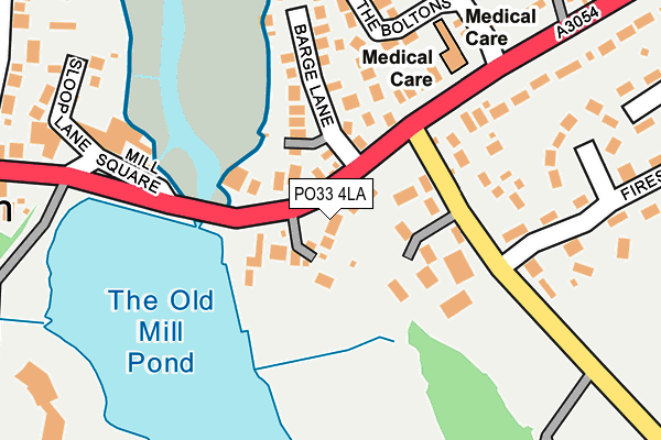 PO33 4LA map - OS OpenMap – Local (Ordnance Survey) PO33 4LA map - OS OpenMap – Local (Ordnance Survey)