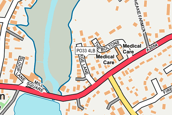PO33 4LB map - OS OpenMap – Local (Ordnance Survey) PO33 4LB map - OS OpenMap – Local (Ordnance Survey)