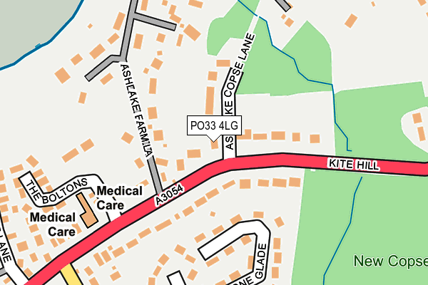 PO33 4LG map - OS OpenMap – Local (Ordnance Survey)