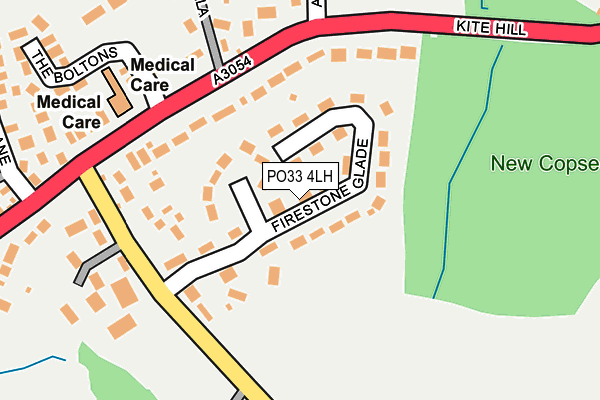 PO33 4LH map - OS OpenMap – Local (Ordnance Survey) PO33 4LH map - OS OpenMap – Local (Ordnance Survey)