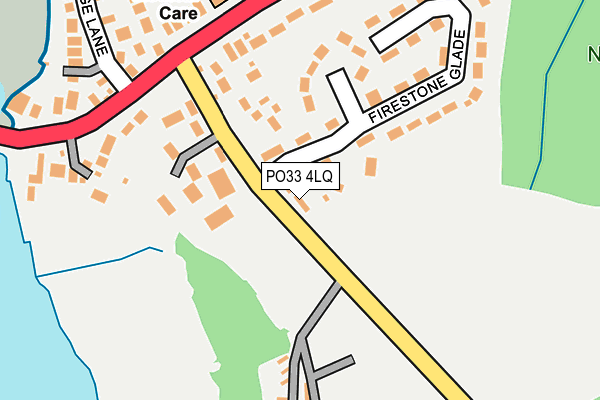 PO33 4LQ map - OS OpenMap – Local (Ordnance Survey) PO33 4LQ map - OS OpenMap – Local (Ordnance Survey)