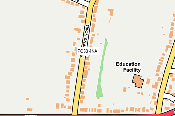PO33 4NA map - OS OpenMap – Local (Ordnance Survey) PO33 4NA map - OS OpenMap – Local (Ordnance Survey)