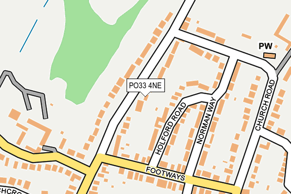 PO33 4NE map - OS OpenMap – Local (Ordnance Survey) PO33 4NE map - OS OpenMap – Local (Ordnance Survey)
