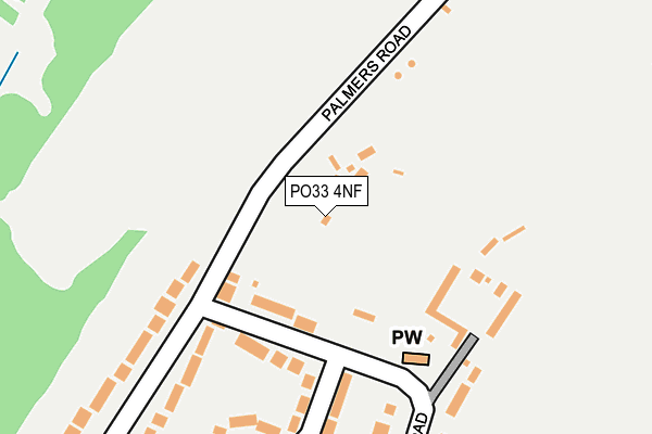 PO33 4NF map - OS OpenMap – Local (Ordnance Survey) PO33 4NF map - OS OpenMap – Local (Ordnance Survey)