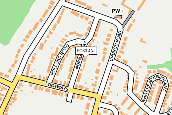 PO33 4NJ map - OS OpenMap – Local (Ordnance Survey) PO33 4NJ map - OS OpenMap – Local (Ordnance Survey)