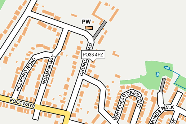 PO33 4PZ map - OS OpenMap – Local (Ordnance Survey) PO33 4PZ map - OS OpenMap – Local (Ordnance Survey)