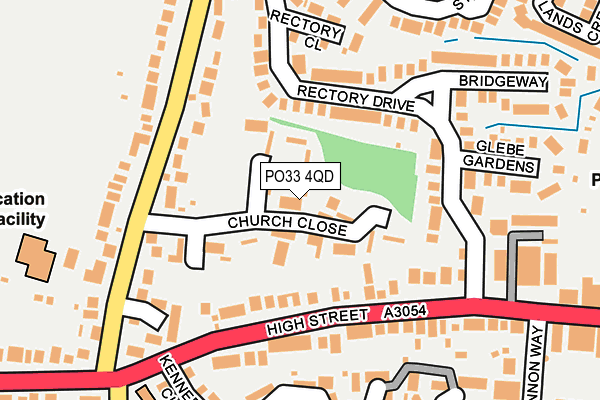 PO33 4QD map - OS OpenMap – Local (Ordnance Survey) PO33 4QD map - OS OpenMap – Local (Ordnance Survey)