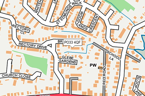 PO33 4QF map - OS OpenMap – Local (Ordnance Survey) PO33 4QF map - OS OpenMap – Local (Ordnance Survey)
